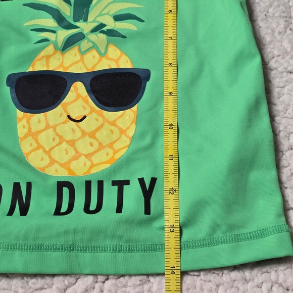 Old Navy Short Sleeve Pineapple Print Rashguard Size 2T - Picture 7 of 7